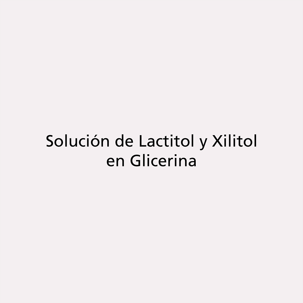 Solución de Lactitol y Xilitol en Glicerina